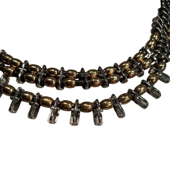 Chain Multi Strand Statement Belt Bar Metal Beaded Adjustable Gold Silver - Picture 11 of 16